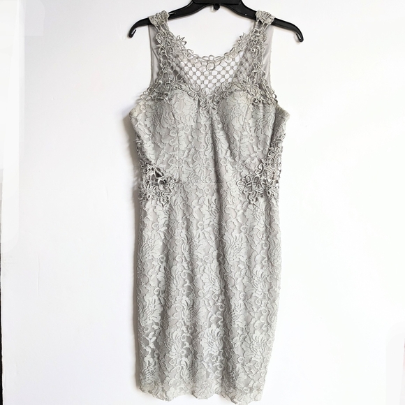 City Studio Dresses & Skirts - Elegant Lace Dress in Gray